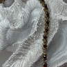 925 Sterling Silver Gold Plated Garnet Bracelet Length 7.5