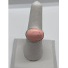 925 Sterling Silver & Pink Agate Ring Size 7.5