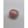 925 Sterling Silver & Pink Agate Ring Size 7.5