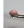 925 Sterling Silver & Pink Agate Ring Size 7.5