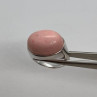925 Sterling Silver & Pink Agate Ring Size 7.5