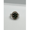 925 Sterling Silver Emerald Ring Size 6