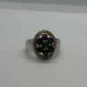 925 Sterling Silver Emerald Ring Size 6