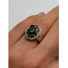 925 Sterling Silver Emerald Ring Size 6