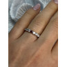 925 Sterling Silver CZ & Ruby Ring Size 7