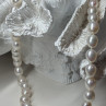 925 Sterling Silver Freshwater Pearls Necklace Length 18 IN