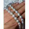 925 STERLING SILVER FRESHWATER PEARLS NECKLACE LENGTH 18 INCH