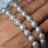 925 Sterling Silver Freshwater Pearls Necklace Length 18 IN