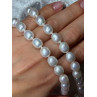 925 STERLING SILVER FRESHWATER PEARLS NECKLACE LENGTH 18 INCH