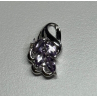 925 Sterling Silver Tanzanite & Diamond Pendant