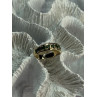 925 Sterling Silver Gold Plated Emerald Ring Size 8