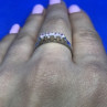 925 Sterling Silver Pink Quartz Ring Size 8