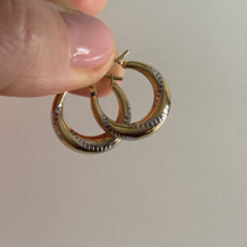 925 Sterling Silver Gold Plated (10K) Earrings