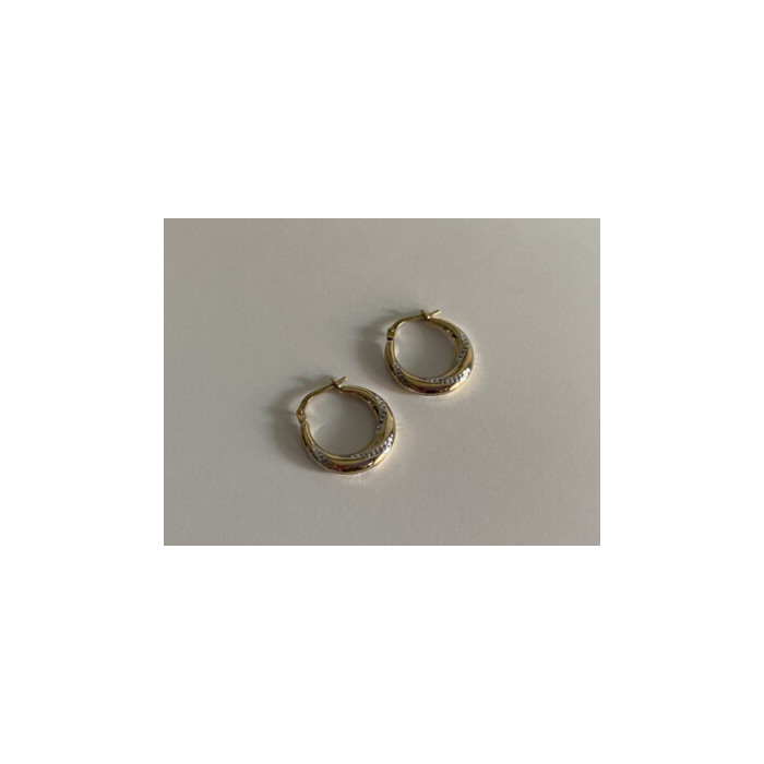 925 STERLING SILVER GOLD PLATED (10K)  EARRINGS