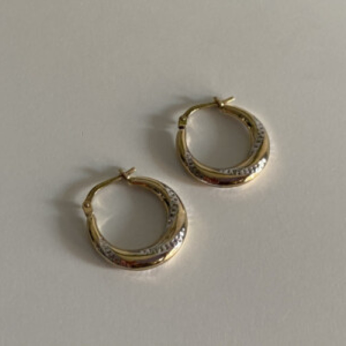 925 Sterling Silver Gold Plated (10K) Earrings