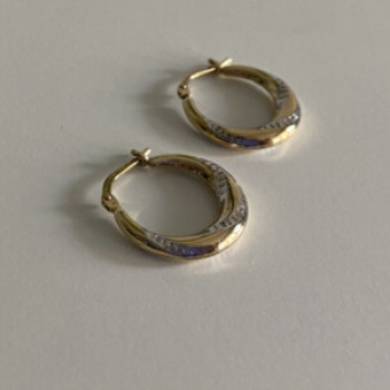 925 Sterling Silver Gold Plated (10K) Earrings