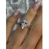 Beautiful 925 Sterling Silver CZ Ring Size 6