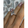 Beautiful 925 Sterling Silver CZ Ring Size 6