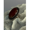 Vintage 925 Sterling Silver Carnelian Ring Size 6