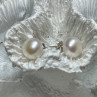 925 Sterling Silver Fresh Water Pearl Earrings Length 0.35 Inch