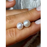 925 STERLING SILVER FRESH WATER PEARL EARRINGS LENGTH 0.35 Inch