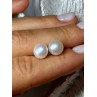 925 STERLING SILVER FRESH WATER PEARL EARRINGS LENGTH 0.35 Inch
