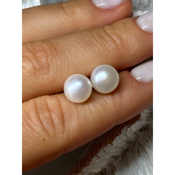 925 STERLING SILVER FRESH WATER PEARL EARRINGS LENGTH 0.35 Inch
