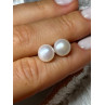 925 STERLING SILVER FRESH WATER PEARL EARRINGS LENGTH 0.35 Inch