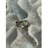 925 Sterling Silver Topaz Peridot Amethyst Ring Size 8.5
