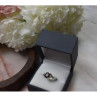 925 Sterling Silver Garnet & CZ Ring Size 6