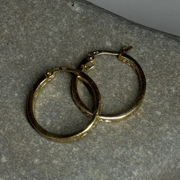 925 Sterling Silver Gold Plated CZ Earrings Length 21.5 Mm