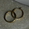 925 Sterling Silver Gold Plated CZ Earrings Length 21.5 Mm