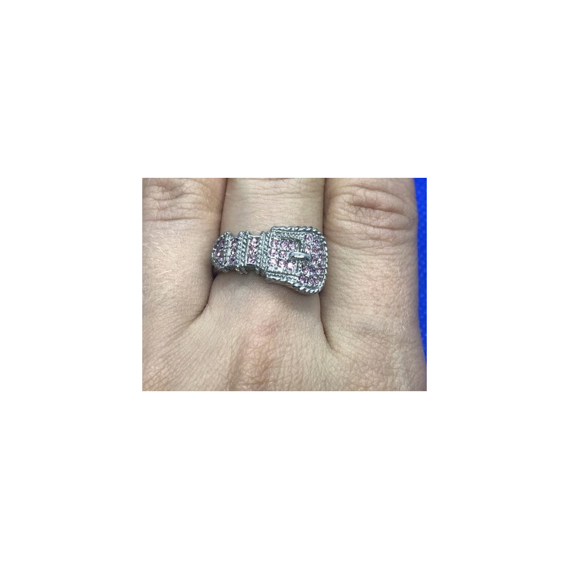 925 Sterling Silver Pink Quartz 