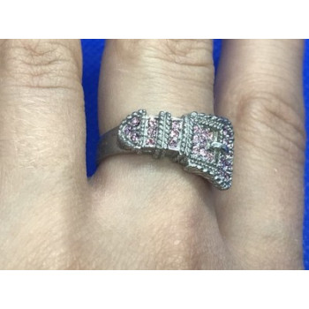 925 Sterling Silver Pink Quartz 