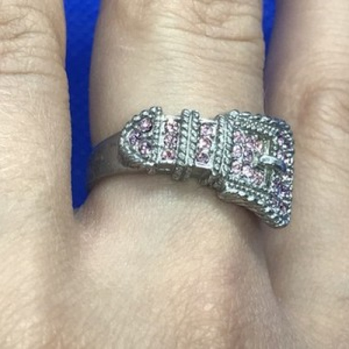 925 Sterling Silver Pink Quartz 
