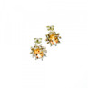 925 Sterling Silver Citrine & CZ 