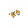 925 Sterling Silver Citrine & CZ 