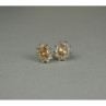 925 Sterling Silver Citrine & CZ 