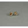 925 Sterling Silver Citrine & CZ 