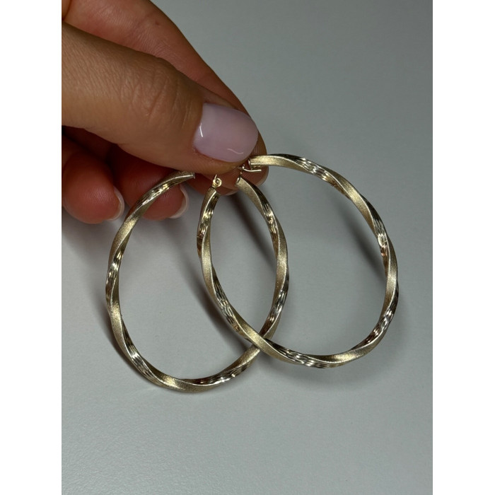 925 Sterling Silver Earrings Length 53.5 Mm