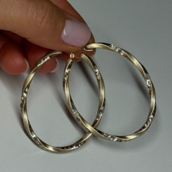 925 Sterling Silver Earrings Length 53.5 Mm