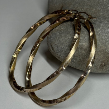 925 Sterling Silver Earrings Length 53.5 Mm