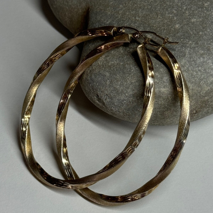 925 Sterling Silver Earrings Length 53.5 Mm