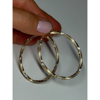 925 Sterling Silver Earrings Length 53.5 Mm