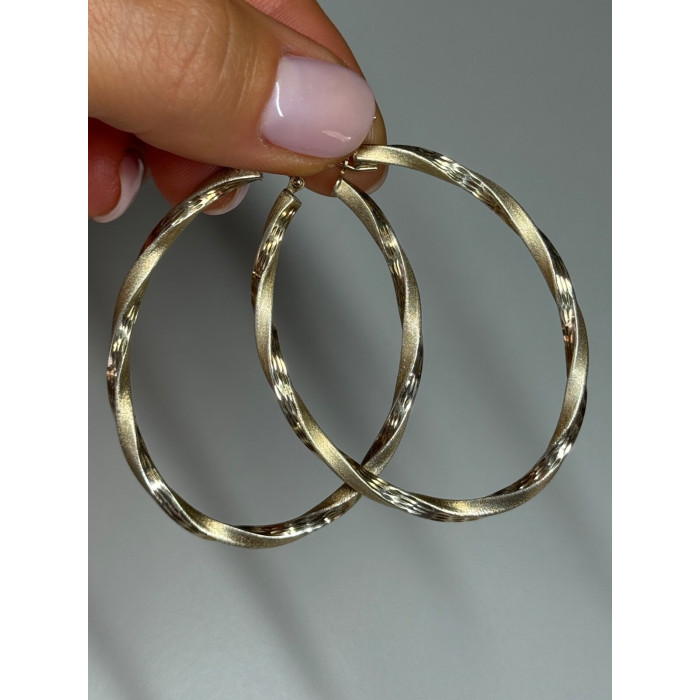 925 Sterling Silver Earrings Length 53.5 Mm