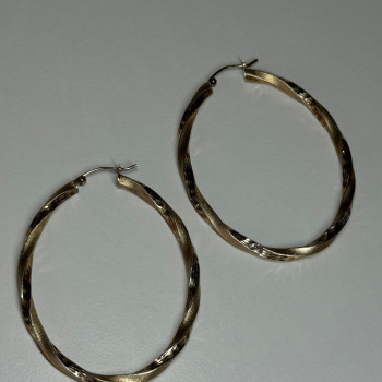 925 Sterling Silver Earrings Length 53.5 Mm