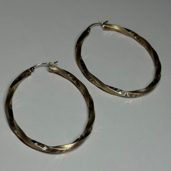 925 Sterling Silver Earrings Length 53.5 Mm