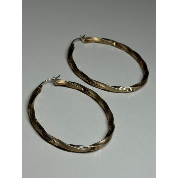 925 Sterling Silver Earrings Length 53.5 Mm