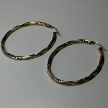 925 Sterling Silver Earrings Length 53.5 Mm