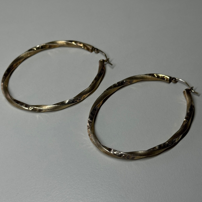 925 Sterling Silver Earrings Length 53.5 Mm